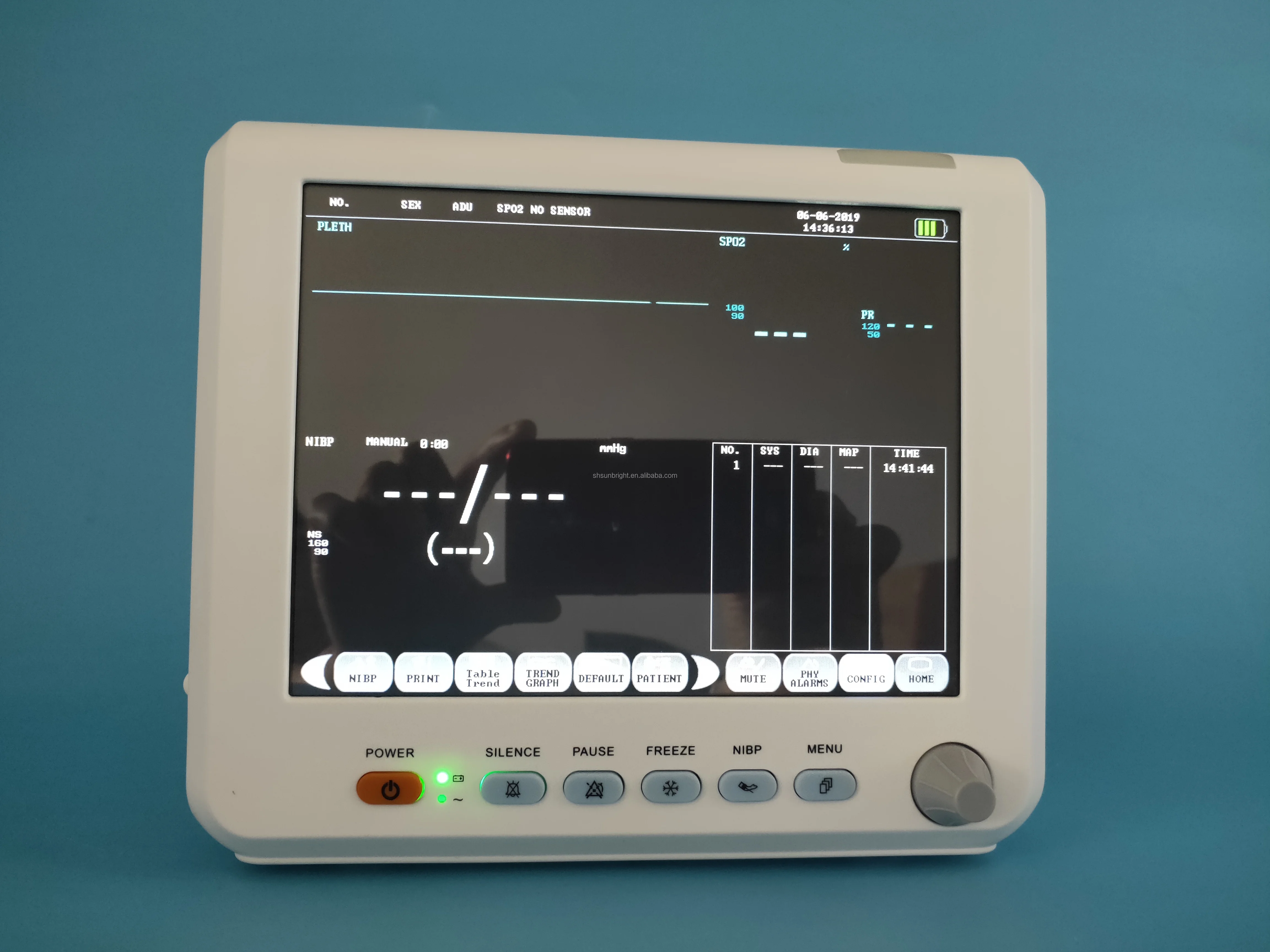 Monitor Co2 Portable Medical Equipment Multi Parameter Icu Vital Sign