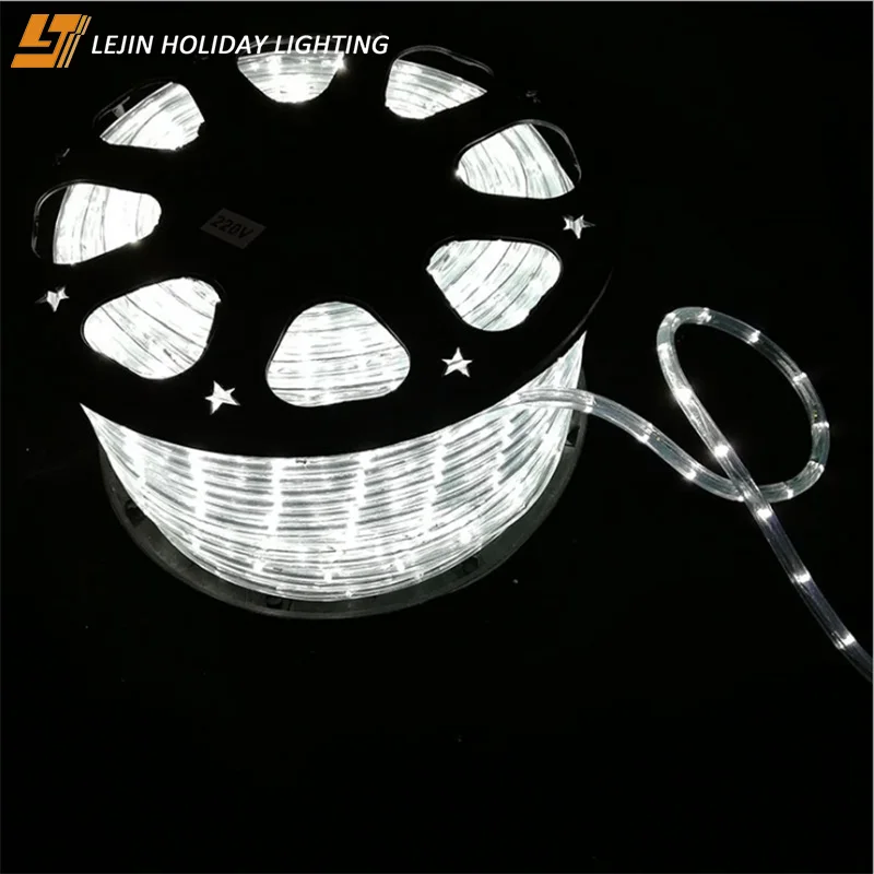 CE, RoHS, IP65 white LED rope light for outdoor decoration