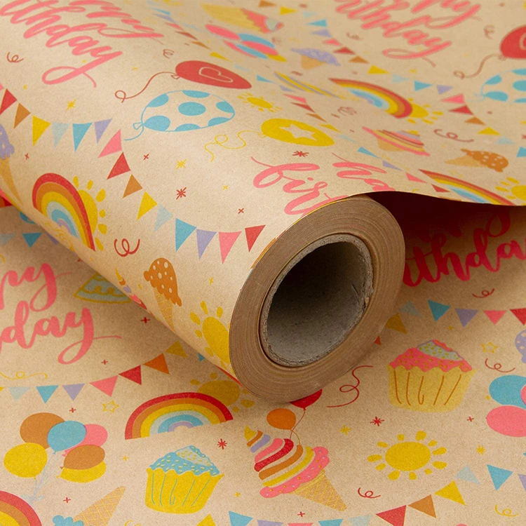 Party Papper Wholesale Colorful Birthday Party Craft Paper Packaging Luxury Gift ...