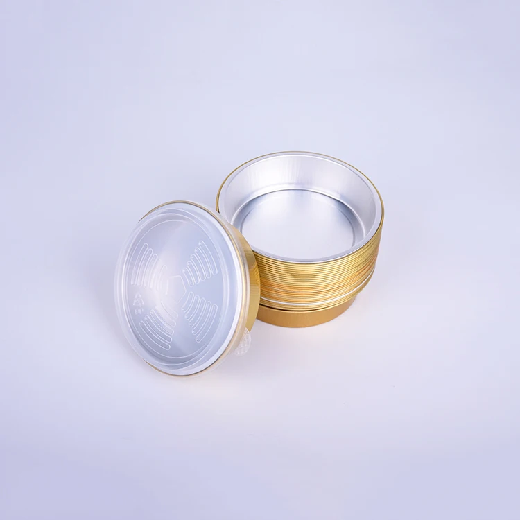 Healthy Colorful Bakery Pan Disposable Microwave Pie Pans Aluminum Foil