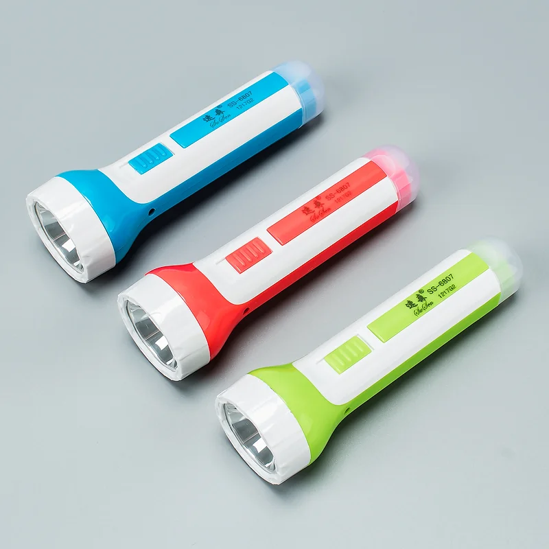 LED rechargeable strong light flashlight with built-in 3.7v18650 lithium battery with tail light