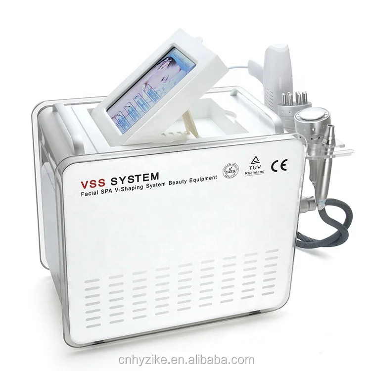 Portable 4 in 1 Facial No Needle Mesotherapy RF Cold Therapy Derma Pen Skin Rejuvenation Mmachine