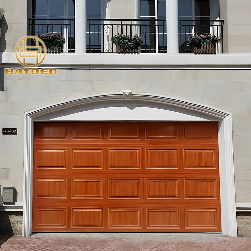 Classic Chequer Pattern Automatic Sectional Garage Door Buy Garage
