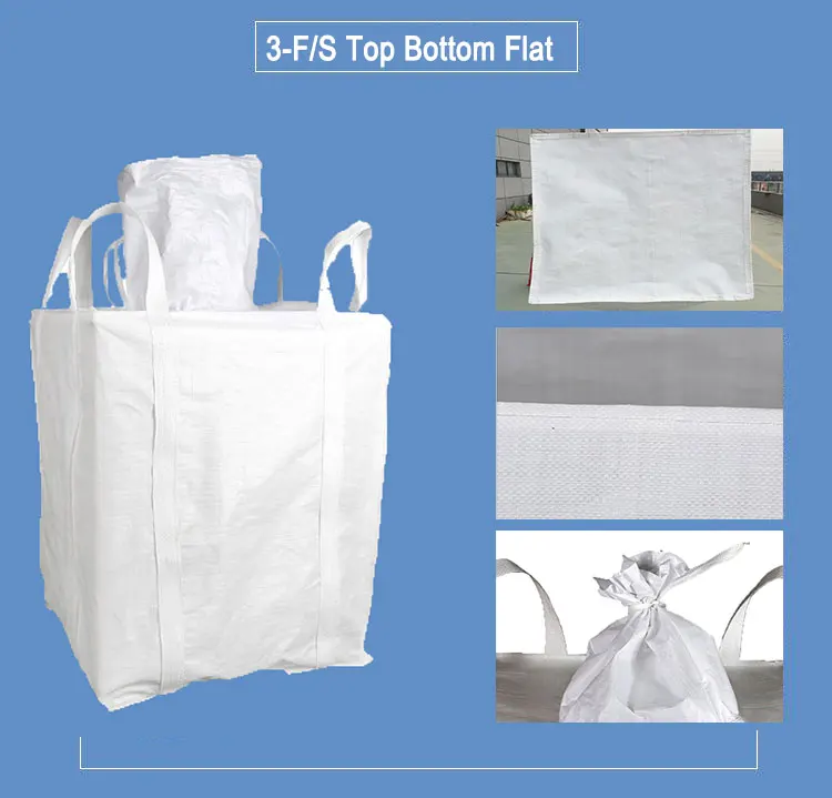 HC U Panel 1 1.5 2 Ton PP Jumbo Waterproof Bulk Wholesale Fibc Storage Sand Big Bags Jumbo Bag