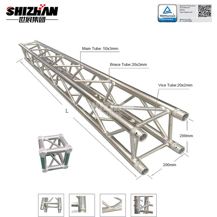 Aluminum Outdoor Stage Roof Truss Portable