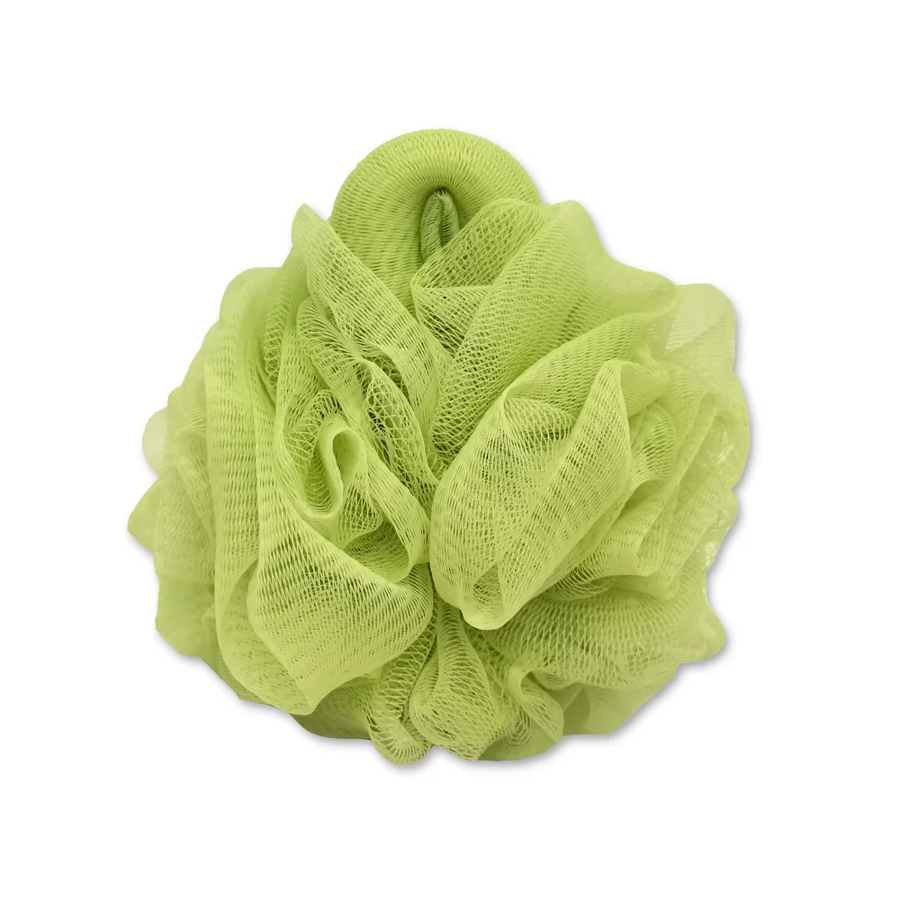 Grs Recycled Polythene Mesh Bath Sponge Customize Logo Shower Puff Eco ...