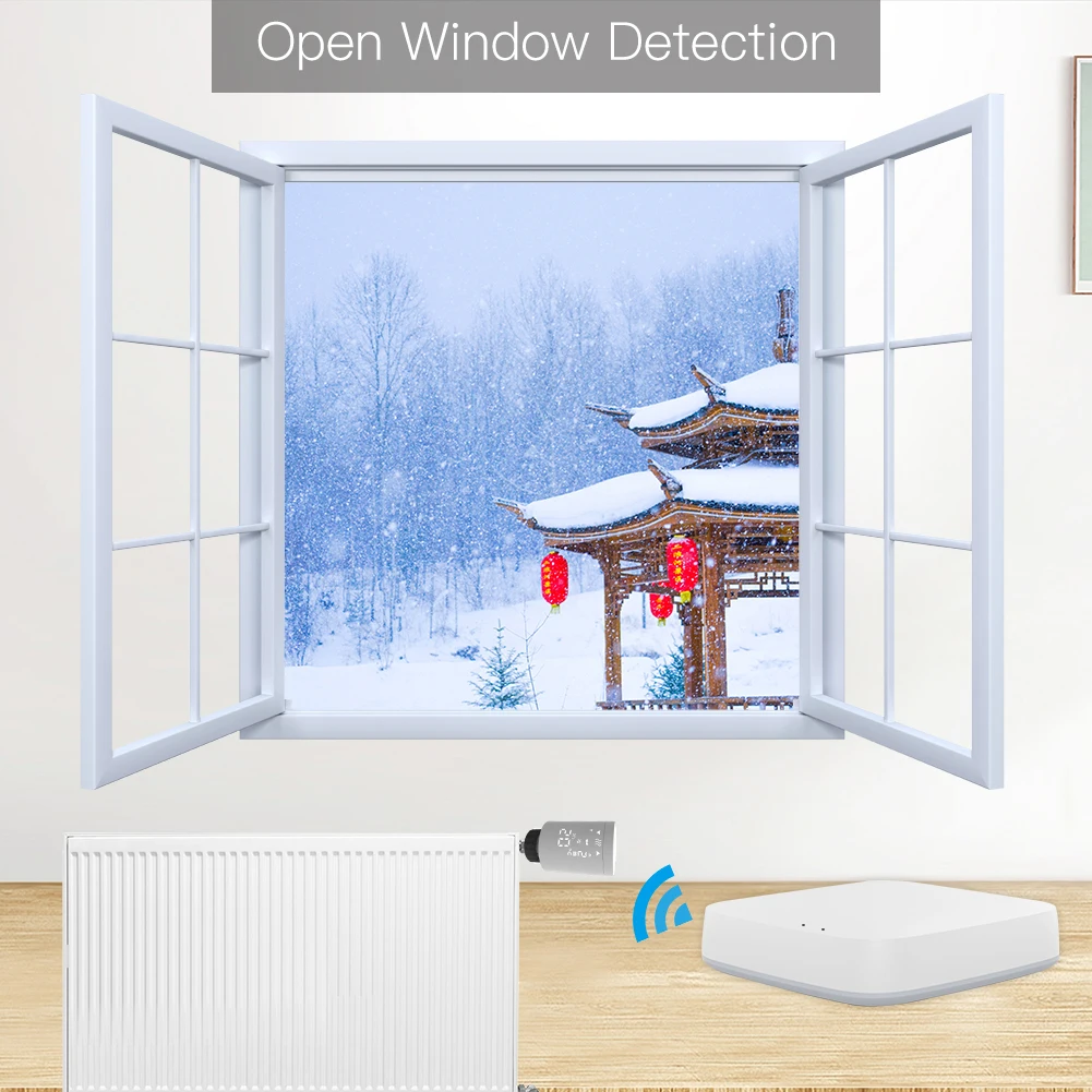 Tuya zigbee wireless wifi digital TRV radiator thermostat - ANKUX.COM