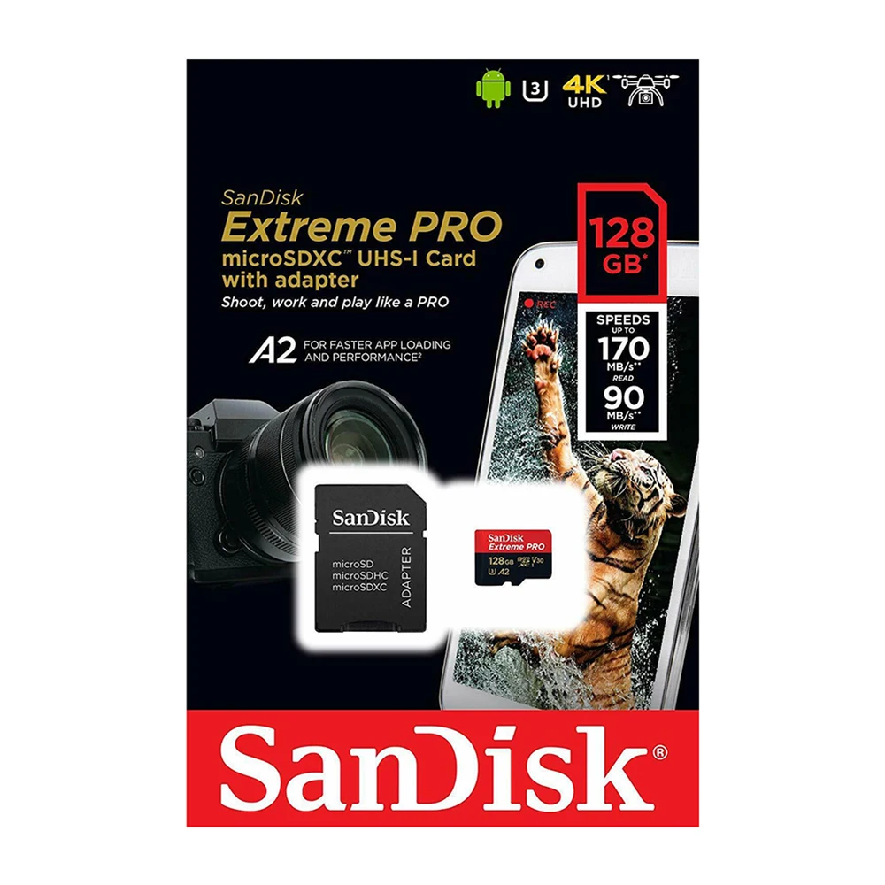 U3 4K UHD &  Basics Tapis de Souris Gaming Carte mémoire SDXC SanDisk Extreme Pro 256 Go jusqu'à 170 Mo/s Classe 10 V30 
