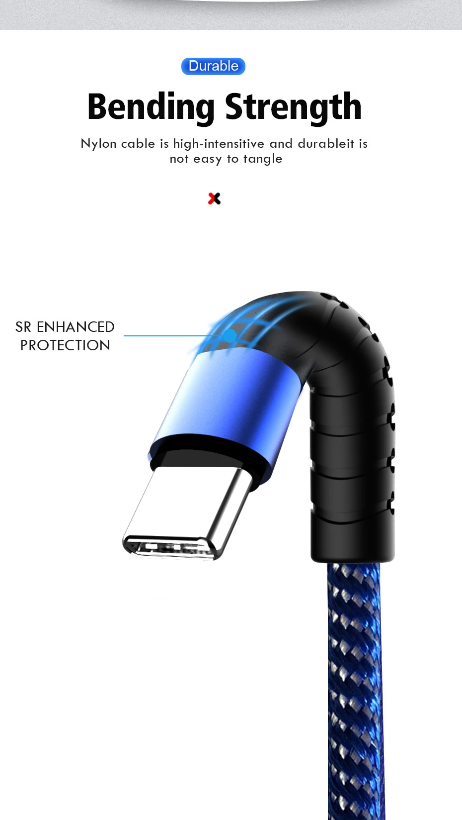 Free shipping 3A Quick Charge 3.0 data cable usb for iPhone Samsung Huawei xiaomi for mobile phone fast charge - ANKUX.COM