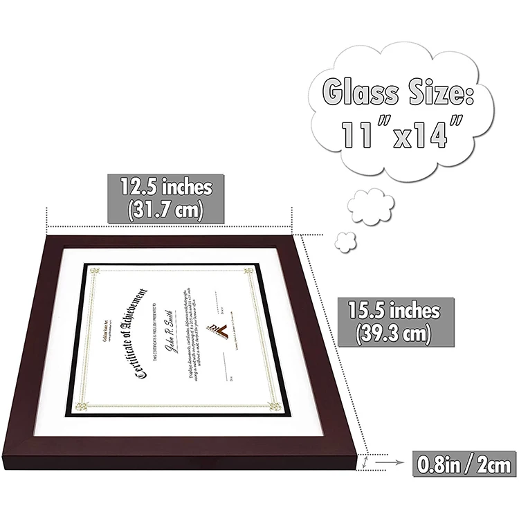 Diploma/certificate Frame For 8.5 *11 Document Wooden Photo Frame New ...