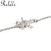 Simple Flowers German Design Bracelet 925 Sterling Silver Jewelry For Young Girls