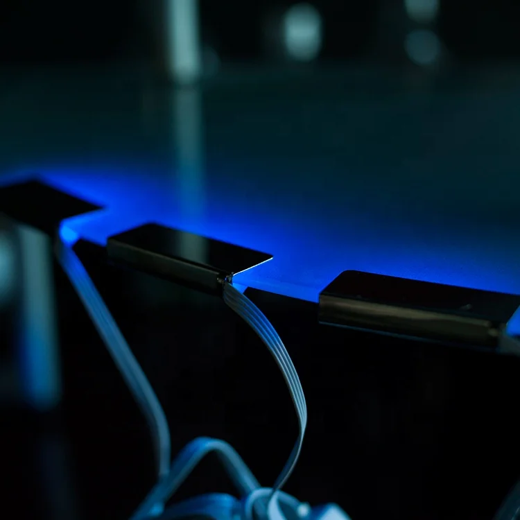 Cheap Wholesale Modern Style Mini 12v Rgb Display Metal Led Glass Shelf