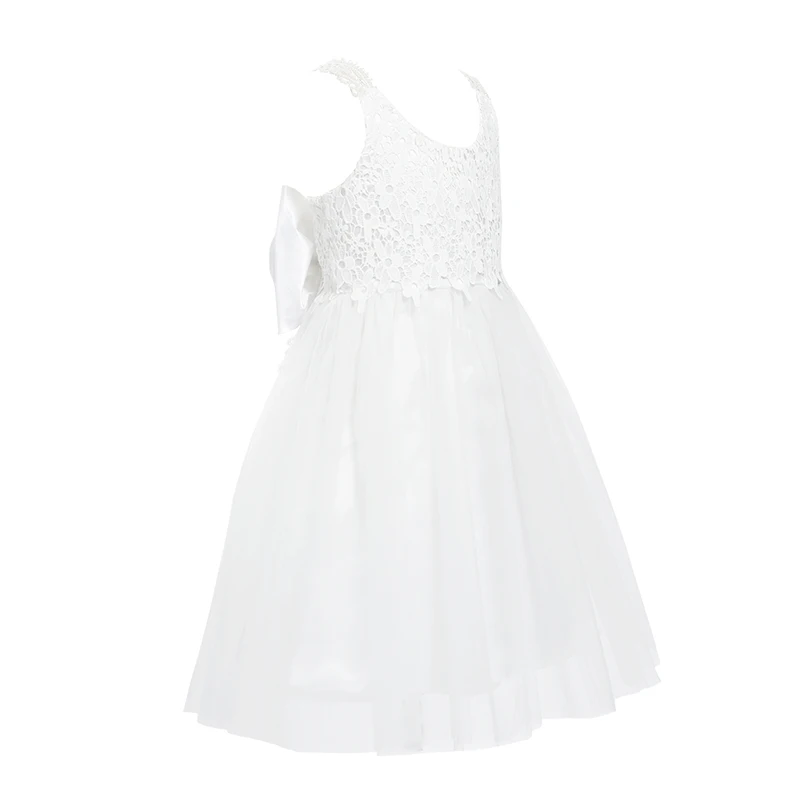 Elegant White Children Girls Princess Slip Dress For Party Kids Lace ...