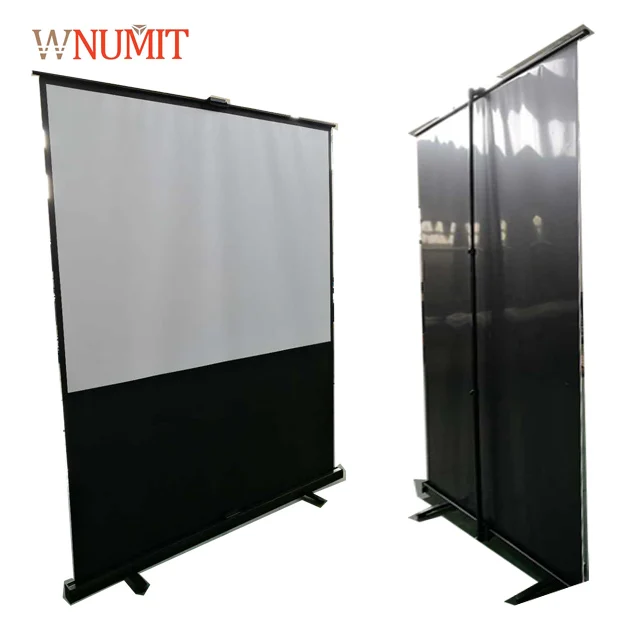 Business Meeting Hd Stand Pull Up Projection Screen Manual Floor Projector Screen