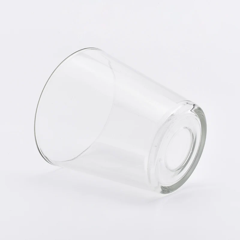 hand made glass candle jar