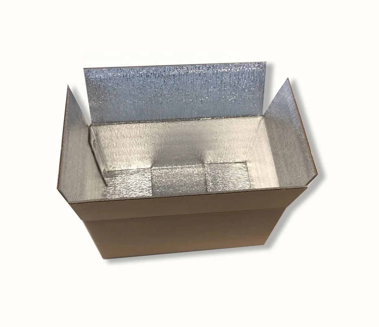 Recyclable Aluminum Foillined Corrugated Insulation Shipping Cartons
