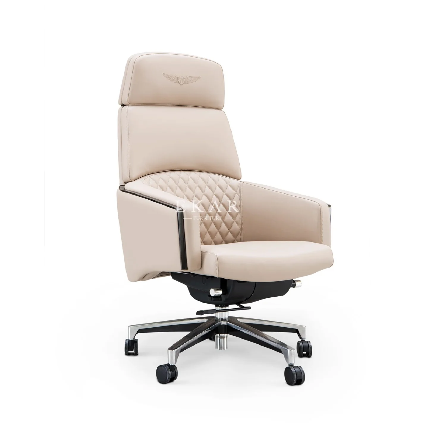 Pu Leather Swivel Chairs Foshan High Back Executive Office Chair factory