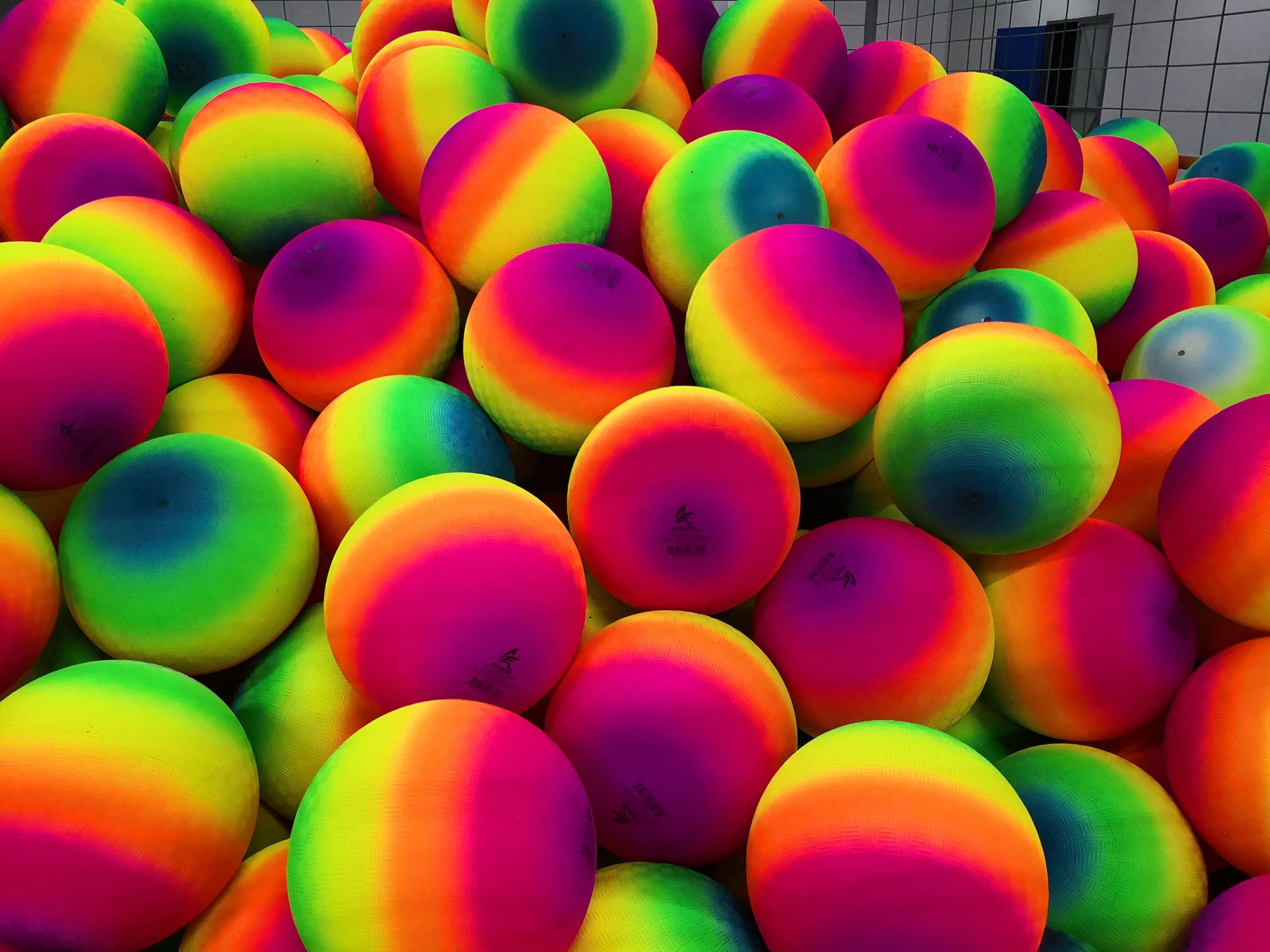 Rainbow Colored Playground Ball 8.5 Inch Pgb85180r6 Buy Playground
