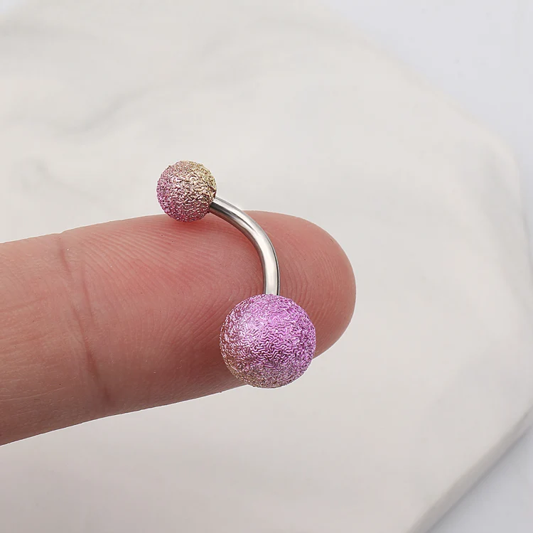 316l Surgical Steel Colorful Acrylic Belly Button Ring Body Piercing