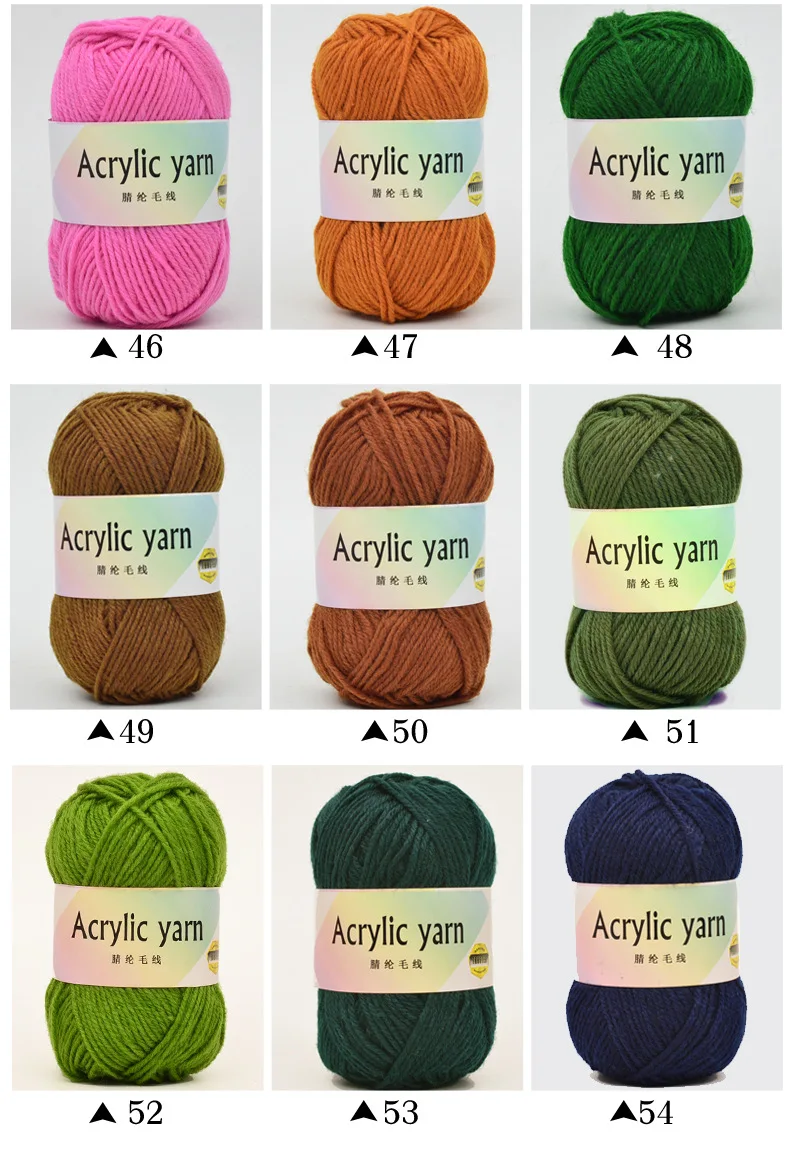 Menca Wholesale High Quality Acrylic Yarns For Hand Knitting Scarf Hat