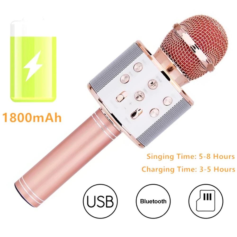 2020 Drop Shipping Professional Karaoke Microphone Bluetooth Wireless