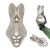 Wholesale Cute Silver Wall Mount Beer 3D Rabbit Head beer Bottle Opener