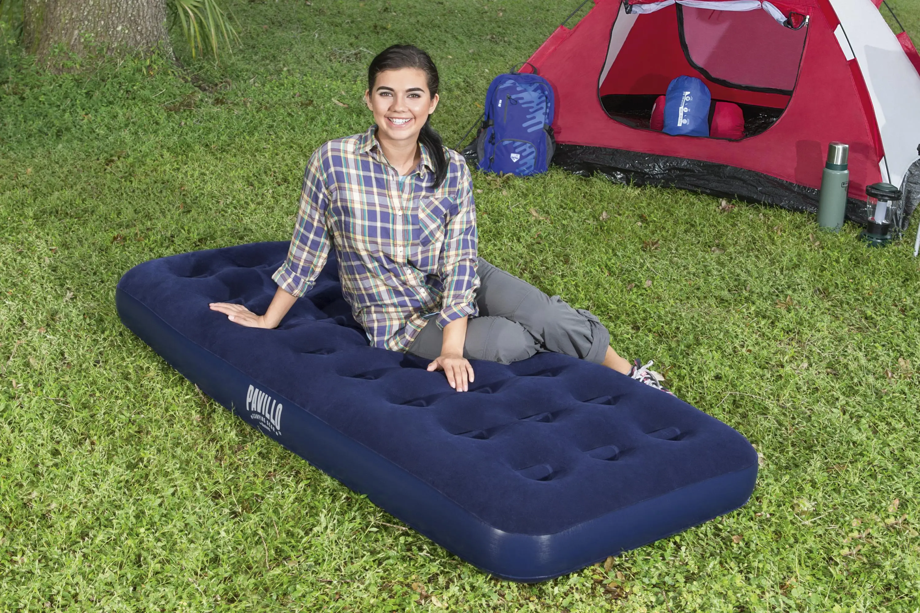 Bestway 67000 Inflatable Air Mattress Camping Inflatable Airbed