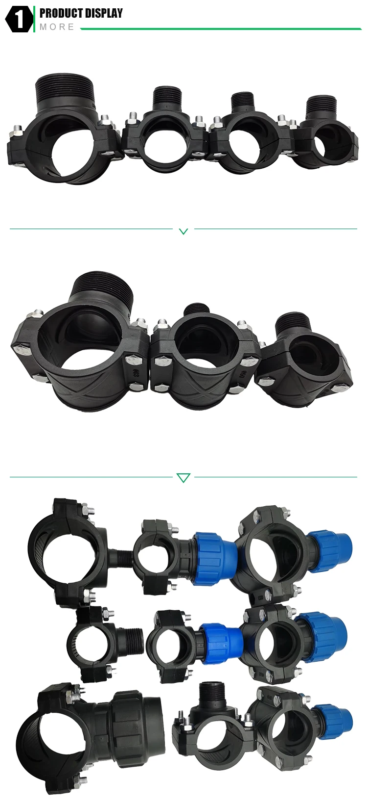 25mm250mm Clamp Saddle/ Hdpe/pp Pipe Clamp