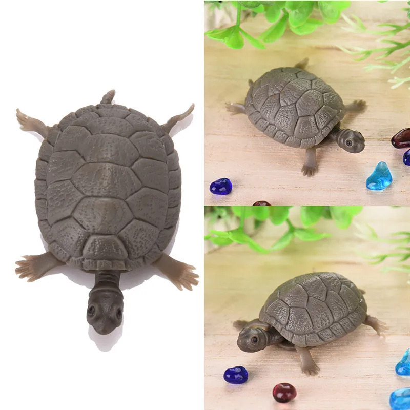 Artificial Simulation Ornamental Decorate Fake Tortoise Aquarium ...