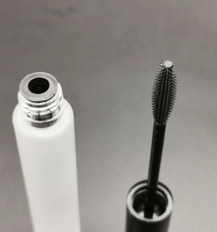 10ml Rose Gold Matte Black Aluminum Cap Glass Mascara Bottle With