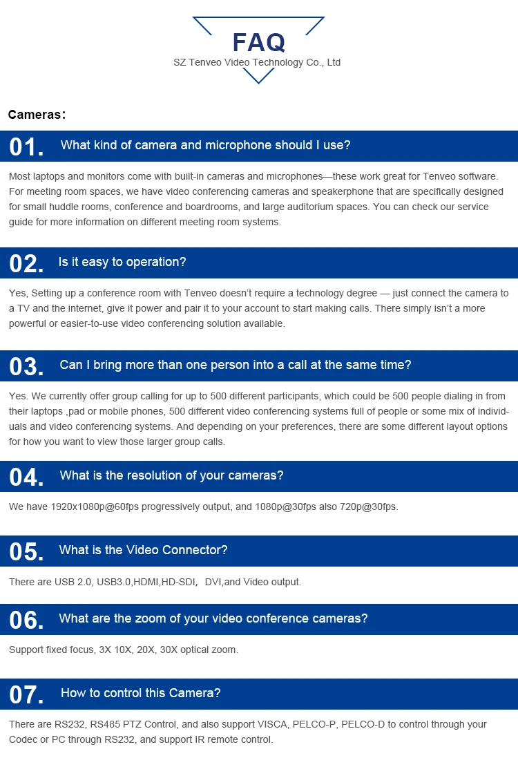 TEVO-VA3000E Video Conference System with 10x PTZ Camera, Remote, Mic