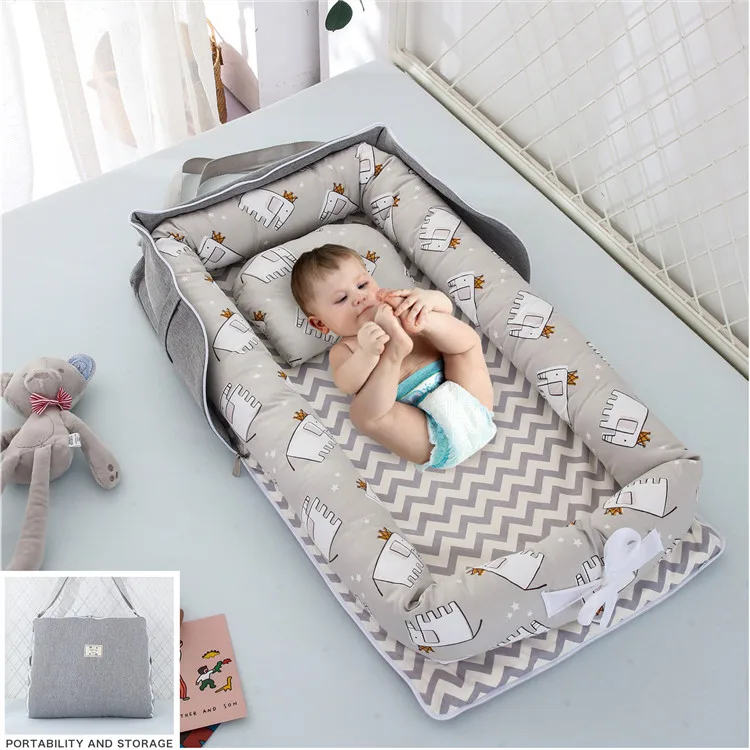 Custom Design 100 Cotton Newborn Portable Baby Nest Bed /baby Snuggle Buy Baby Nest Bed
