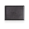 Plastic Black Tray Rectangular Non Slip Restaurant Serving Trays with Matte Finished Design for Parties Coffee Table and Kitchen