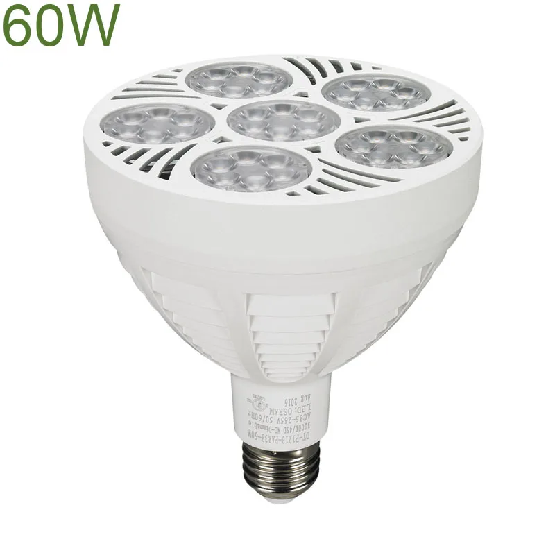 US Standard cETL ETL 45W 60W PAR38 Bulb Lamp Aluminium Dimmable Lampe PAR 38 Spot Light Spotlight E27 LED PAR38