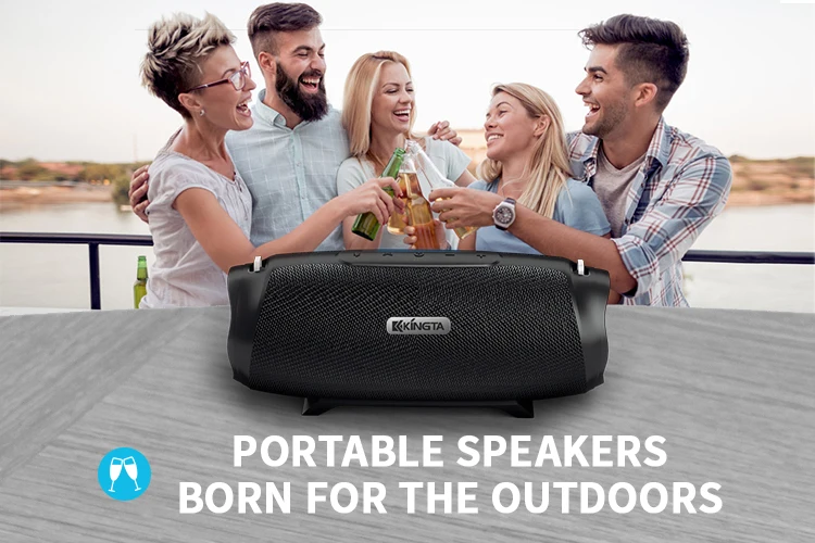 Power bank function True Wireless Stereo Powerful Big Sound Portable 100% Waterproof Outdoor Speaker - ANKUX.COM
