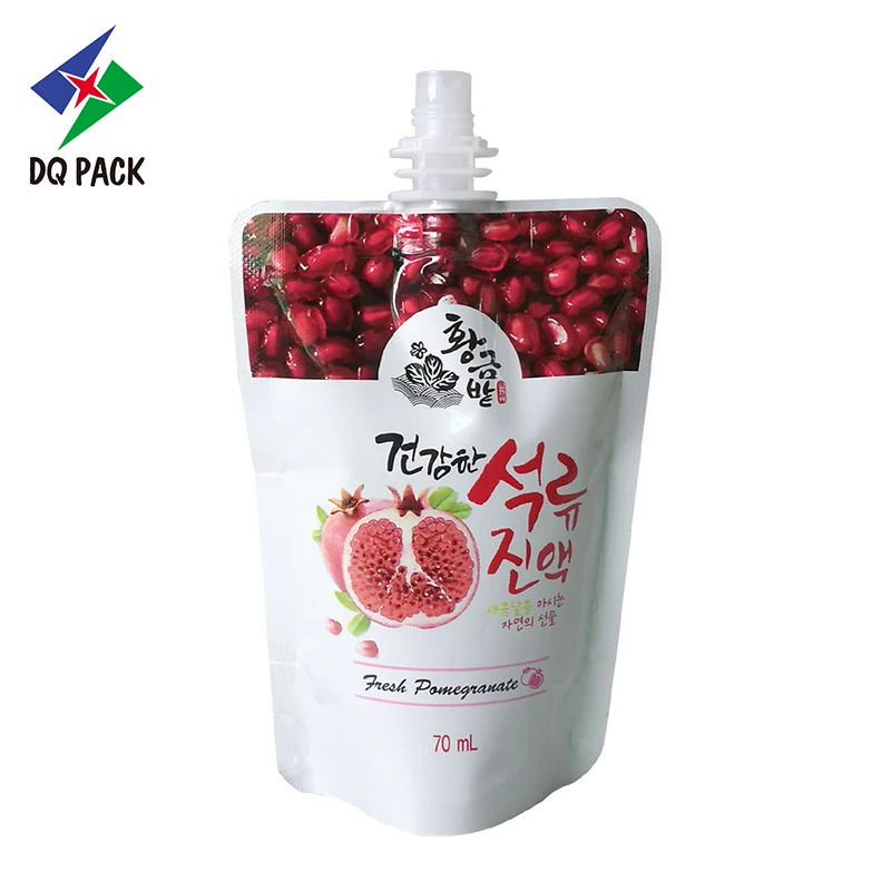Korean Printing Spout Pouch Pomegranate Beverage Stand Up Packaging