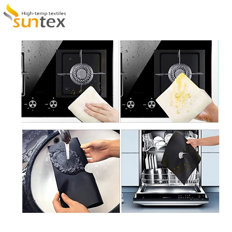 Gas Stove Burner Covers Protective Gas Range Cleaning Mat