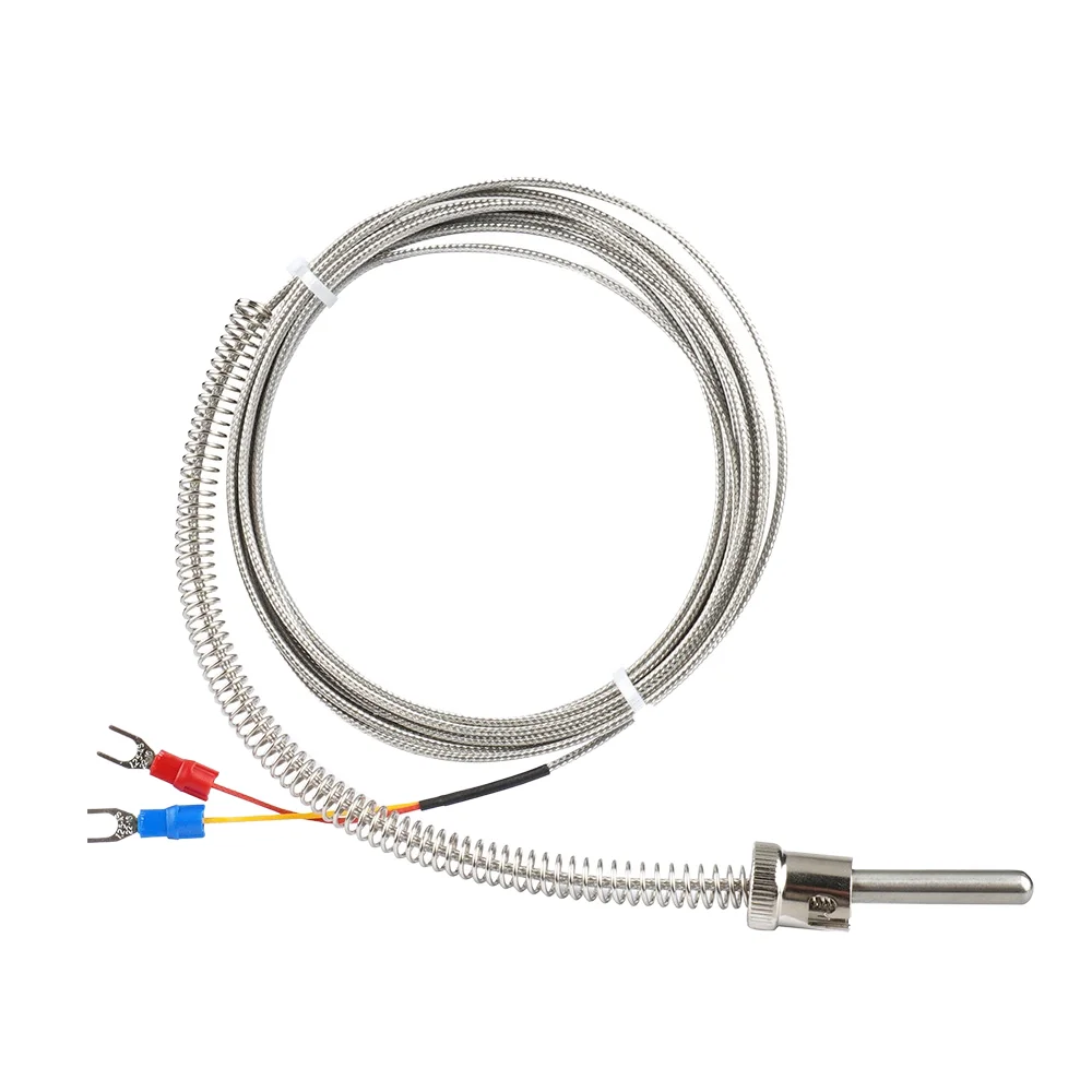 High Accuracy 0.1C M10 Bayonet J Type Thermocouple PT100/PT1000 Temperature Sensors Quick Connect Probe Mounting 0-500 details