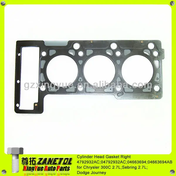 Engine Cylinder Head Gasket Right 4792932ac;04792932ac;04663694