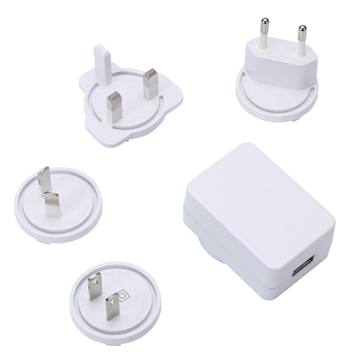 Usb Charger 5v 2a Interchangeable Plug Usb Power Adapter For Portable ...