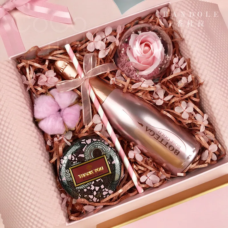 Cocostyles Personalized Handmade Superior Rose Red Hardcover Box Ladies