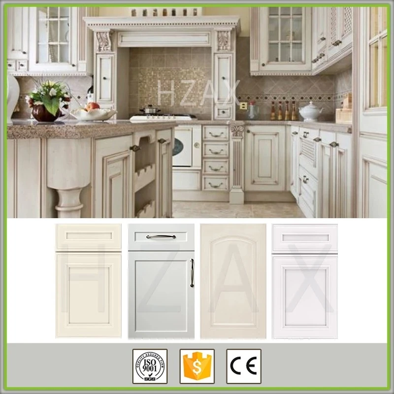 Modern Simple Designs White Painted Shaker Solid Wood Kitchen Cabinet