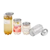 Custom 345ml empty beverage wholesale transparent plastic honey cola juice soft drink soda coffee tea milk cans