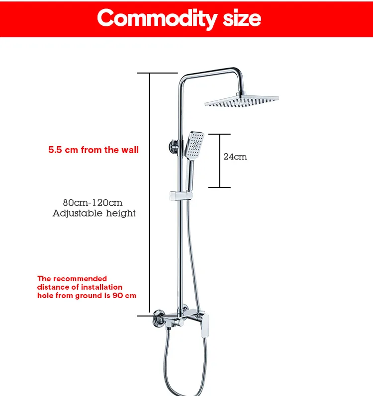 Ecofriendly With Shelves Hot Cold Water Mixer Wall Mounted Polished