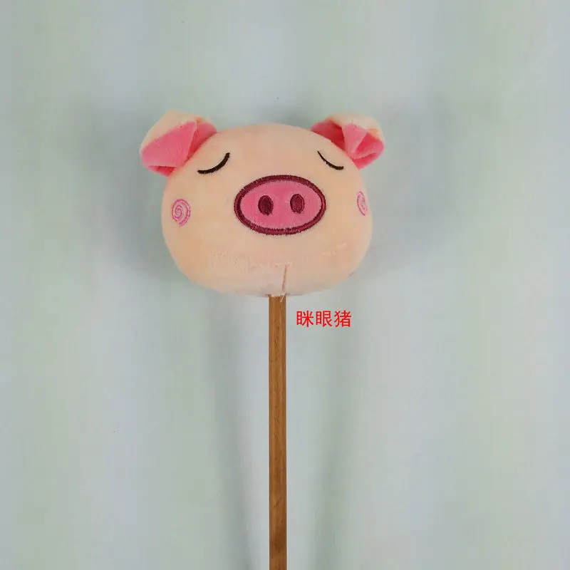 Cute Cartoon Plush Toy Knock Back Stick Massage Stick Diy Promotion