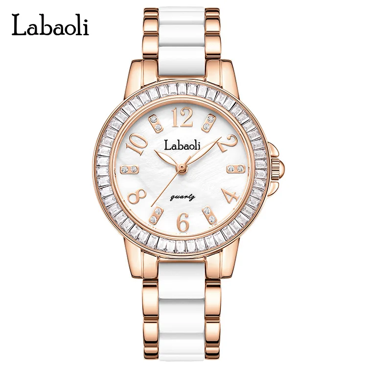 Wholesale LABAOLI ladies white ceramic fashion watch set multi color strap ladies watches new times quartz ladies watch From m.alibaba