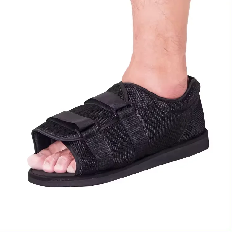 Post-Op Orthopedic Cast Sandal with Comfortable TPR Sole for Surgery Recovery Rehabilitation Therapy Supplies factory