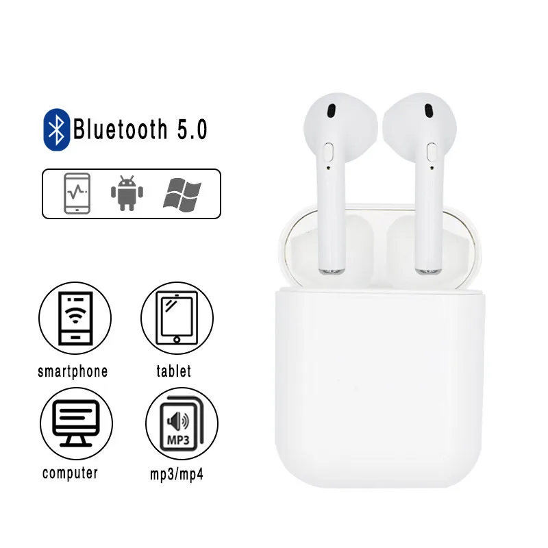 i10s Tws wireless Bluetooth 5.0 earbuds wireless earphones i10 with microphone charging box for mobile phones - ANKUX.COM