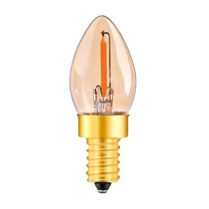 C7 LED Edison Filament Night Bulb E14 0.5W 2200K E12 110V 220V Vintage Decorative Pendant Lighting Dimmable LED Lamps