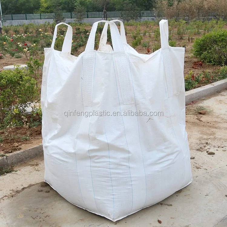 Fibc 1000kg Construction Bag 1 Tonne Bag With Open Top Printed Four